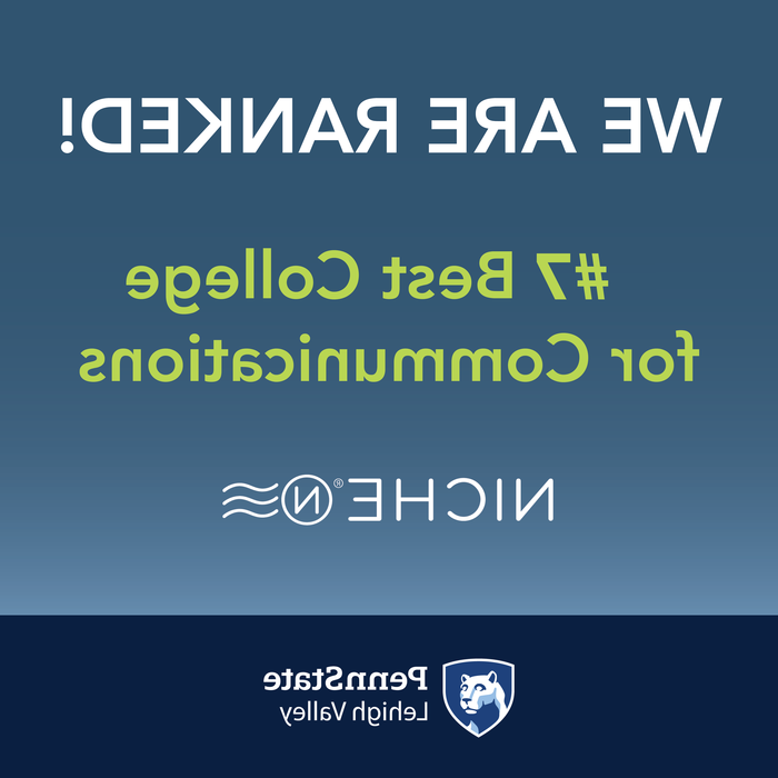 PSU-LV's Corporate Communicaton degree is ranked #10 in PA by Niche 